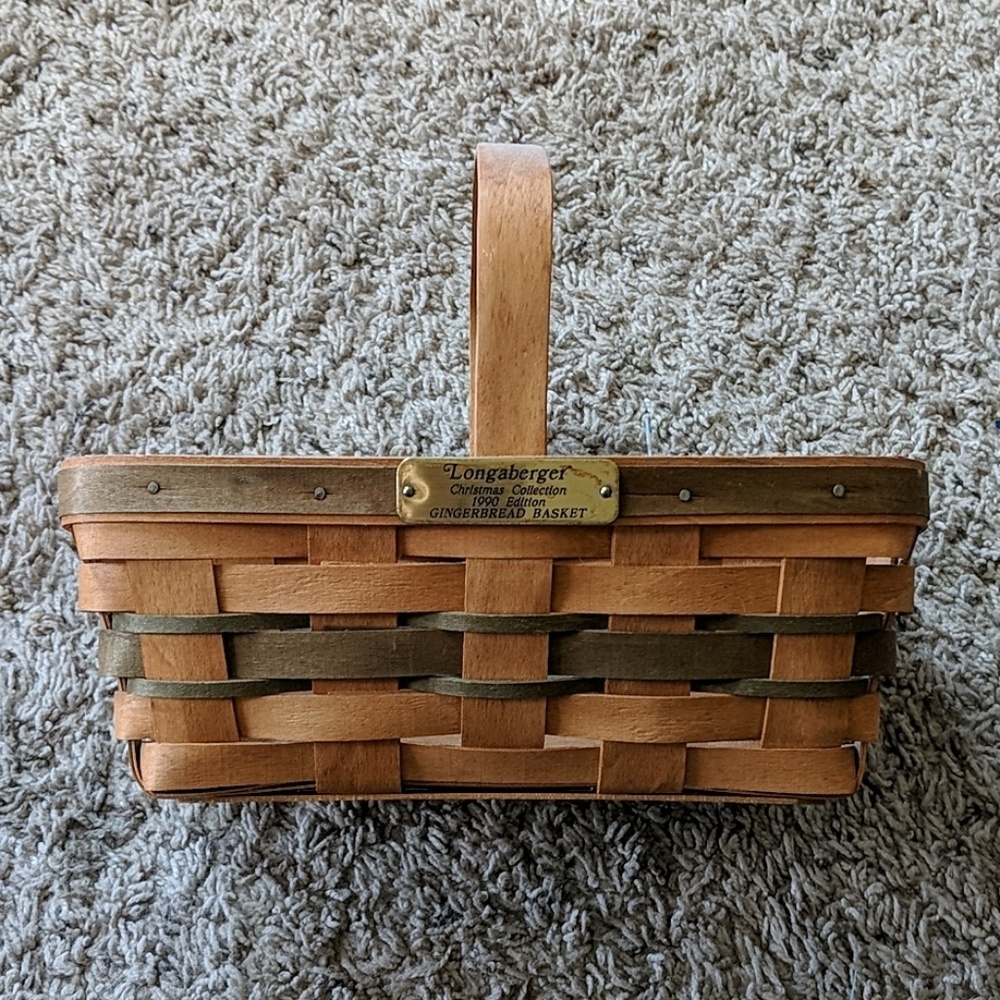 Vintage Christmas Edition Longaberger Basket 1990